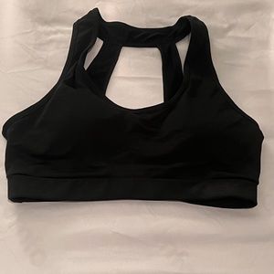 Black sports bra